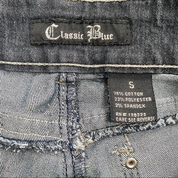 Classic Blue brand Straight Leg Blue Jeans womens size Small - Picture 5 of 5